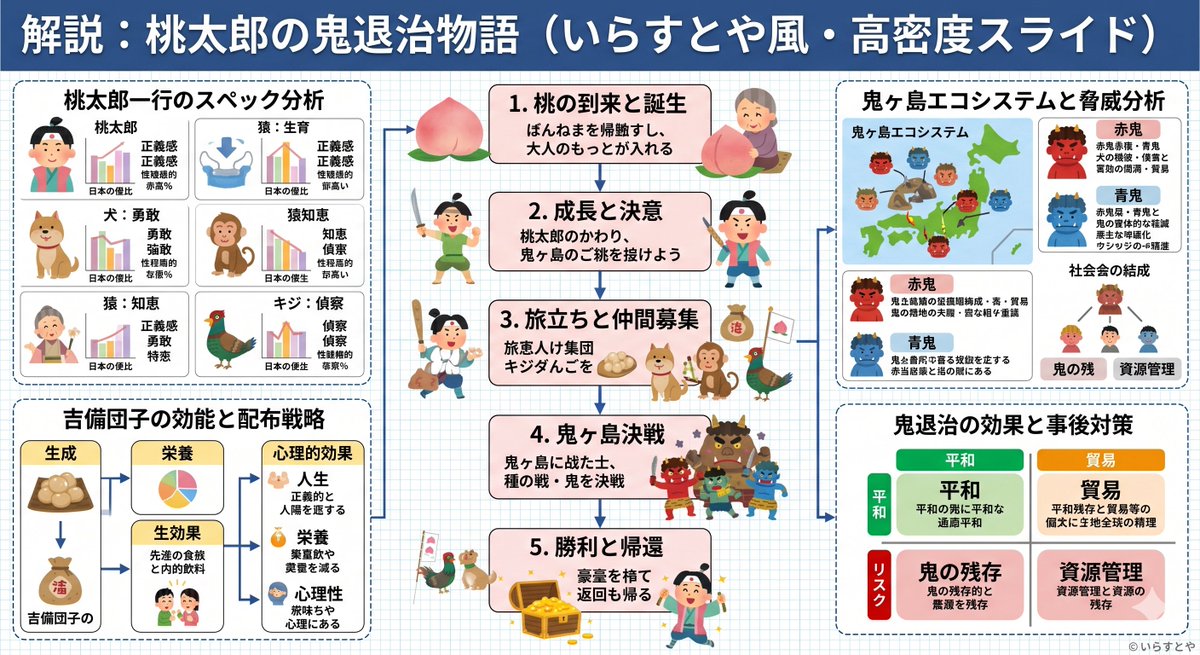 温馨信息密度解说图&middot;桃太郎