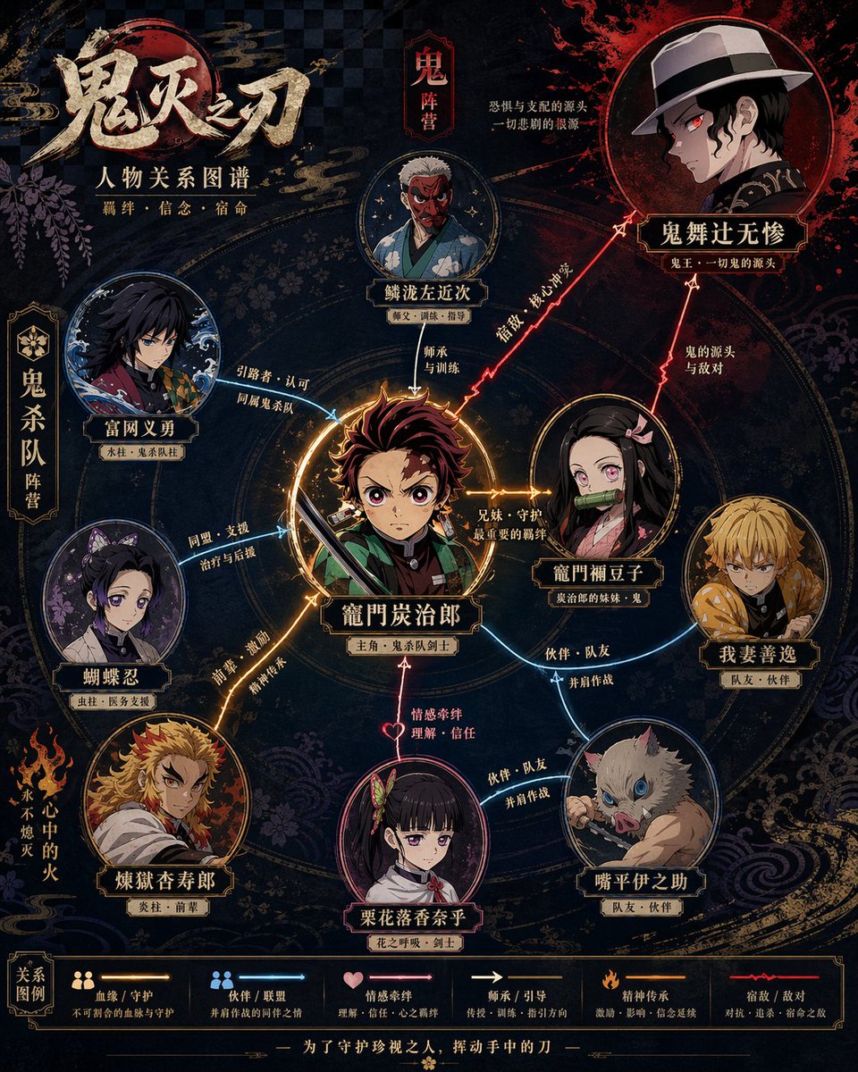 角色关系图谱海报