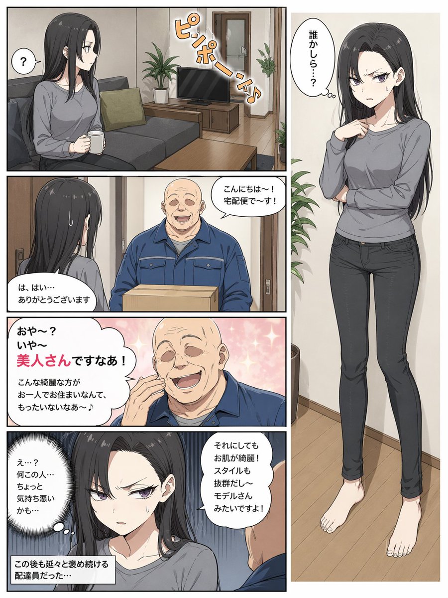 多格漫画：快递送货日常场景