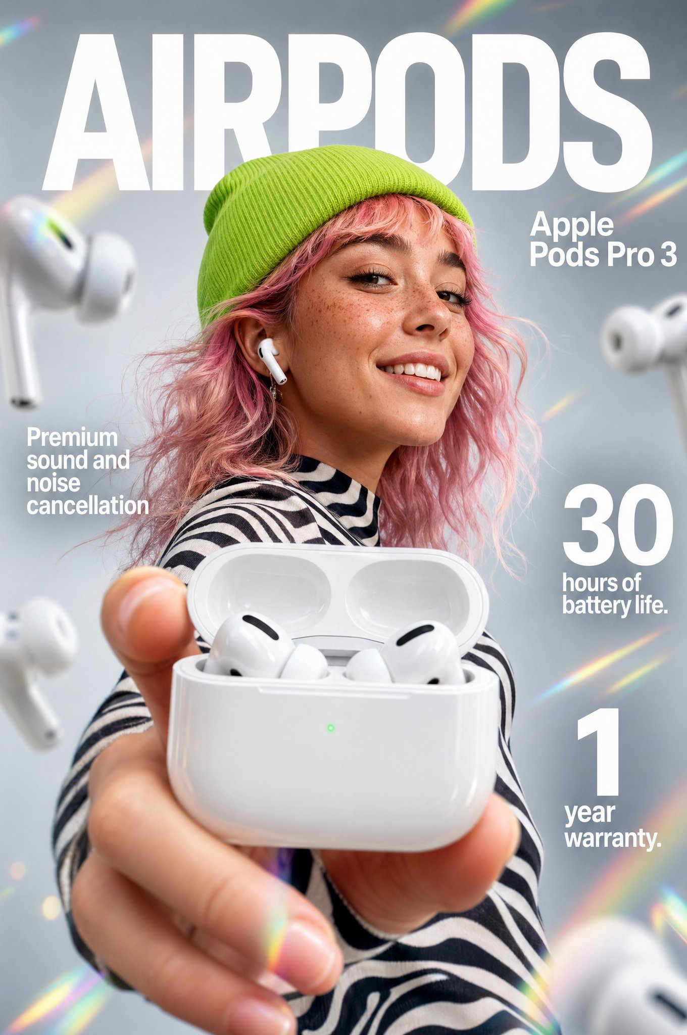 Apple Pods Pro 3耳机电商信息图