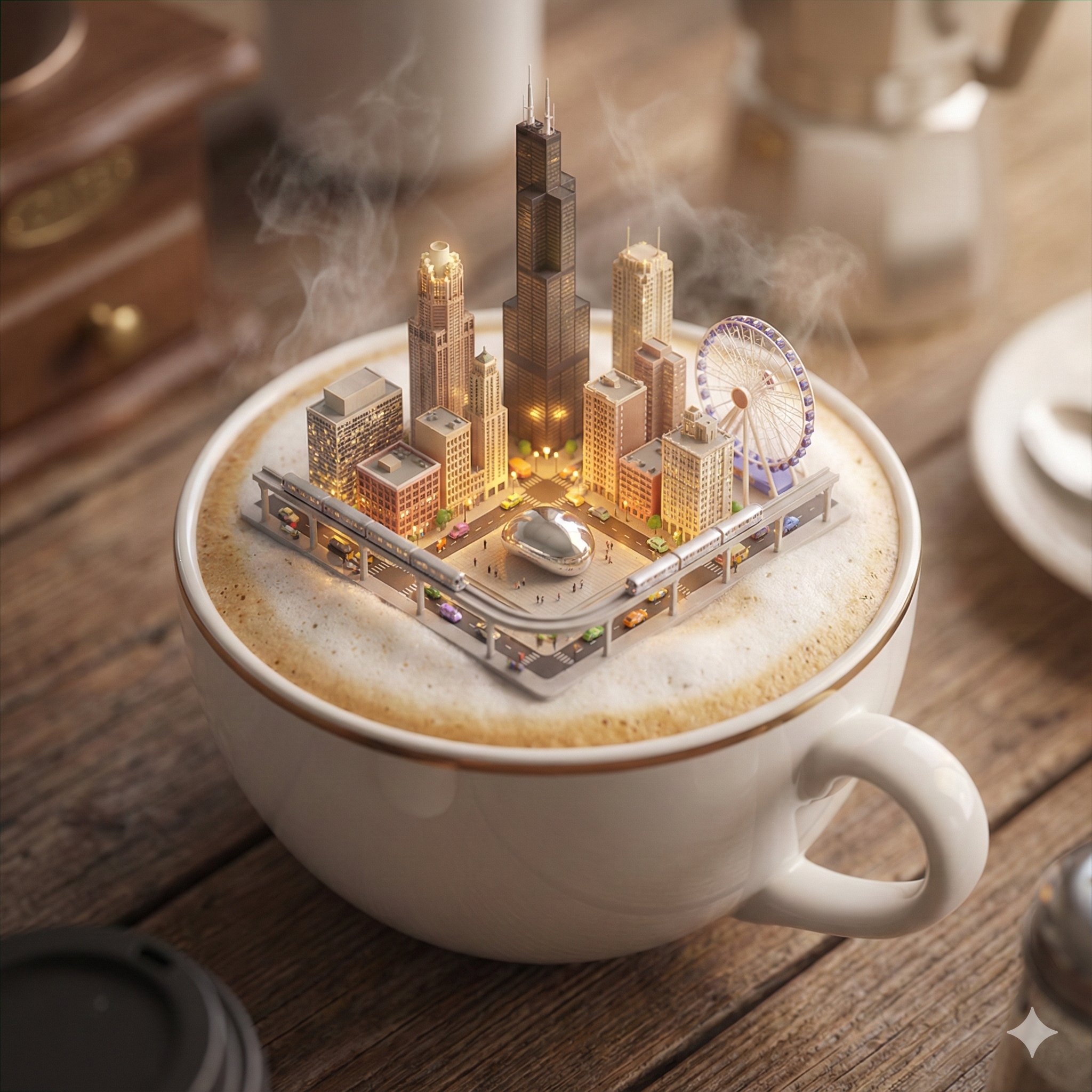 芝加哥迷你城市3D全景