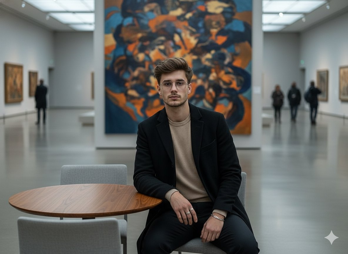Elegant Serenity in a Modern Art Gallery