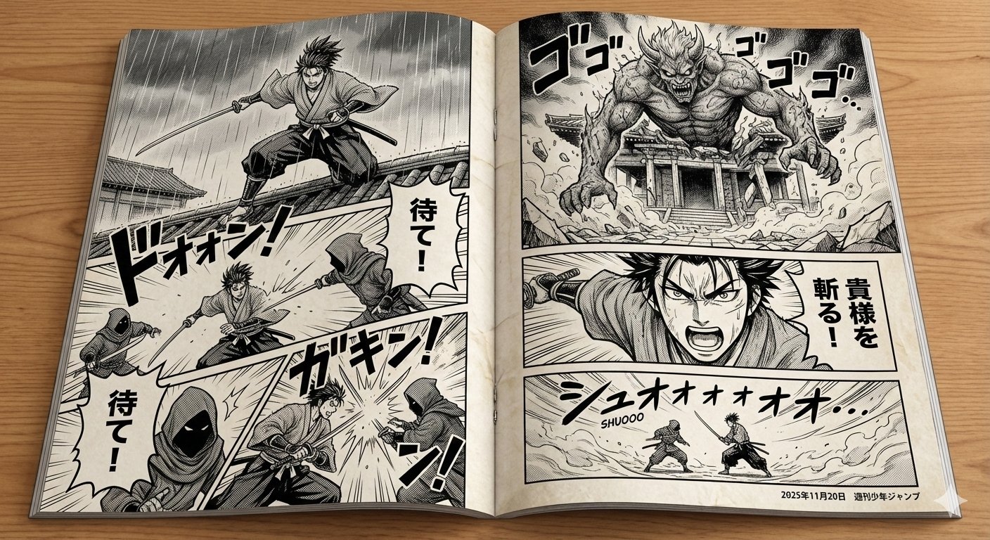 Nano香蕉Pro/2：打造逼真双页漫画杂志