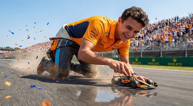 Giant Lando Norris Realizes His Childhood Dream of Becoming an F1 Champion