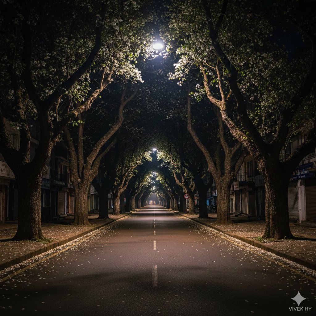 真实夜景街景生成