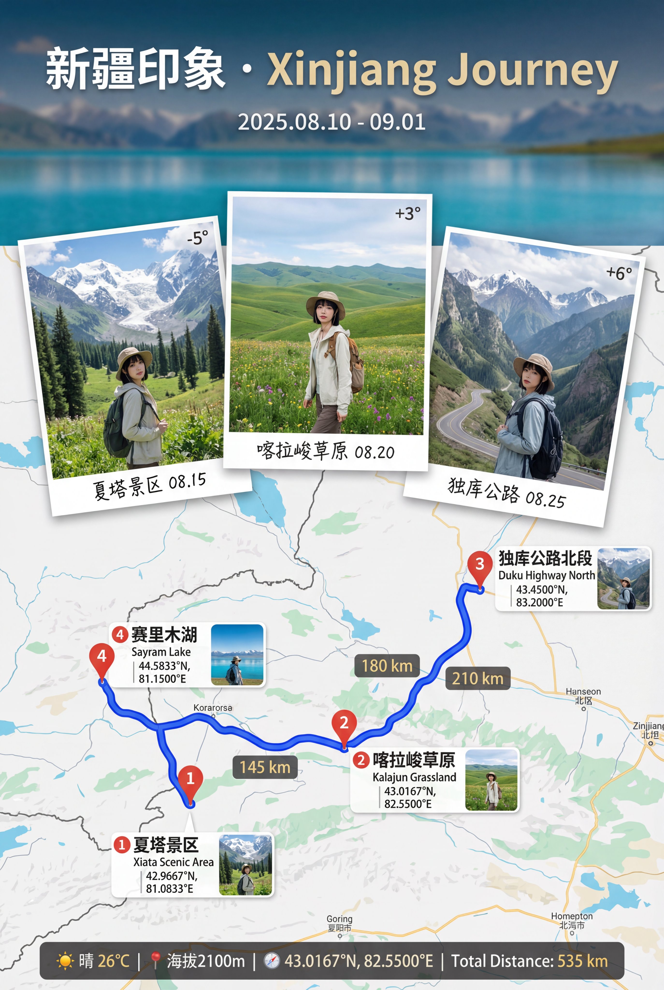 旅行回忆海报