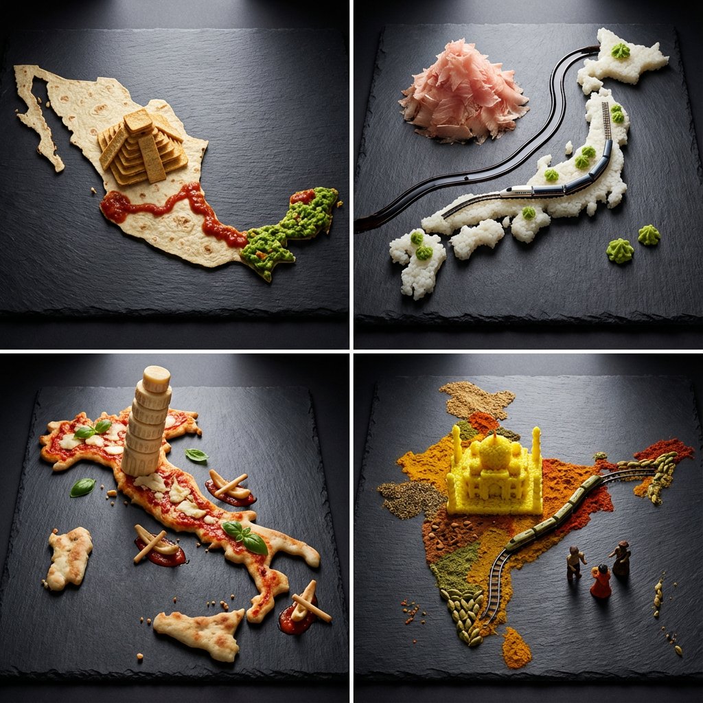 国家美食拼图