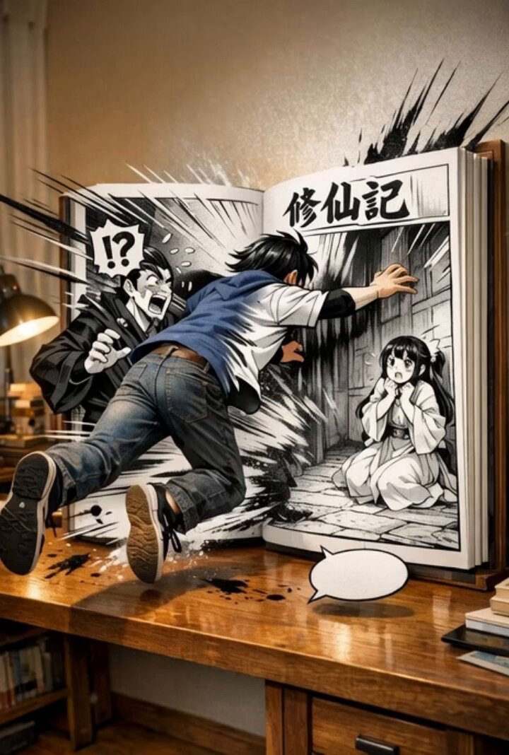 跳进漫画书