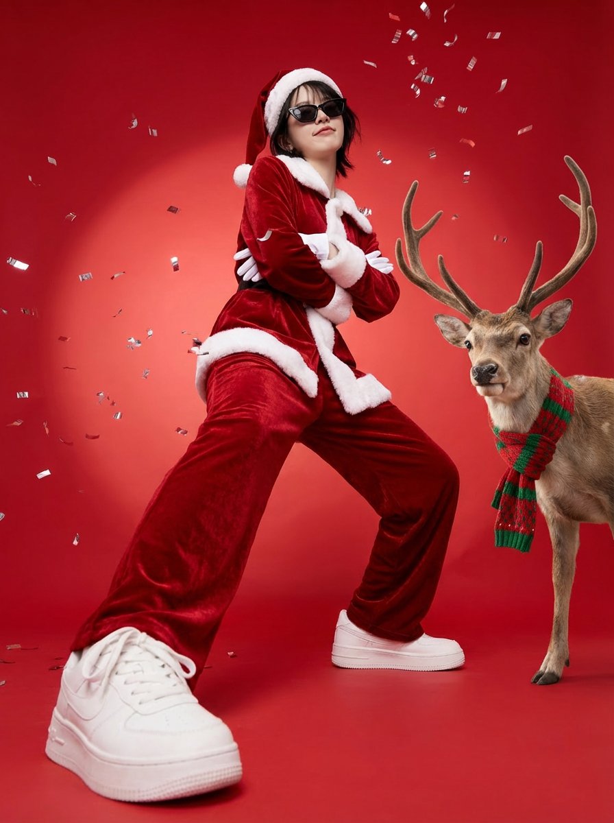 Sassy Santa Poster