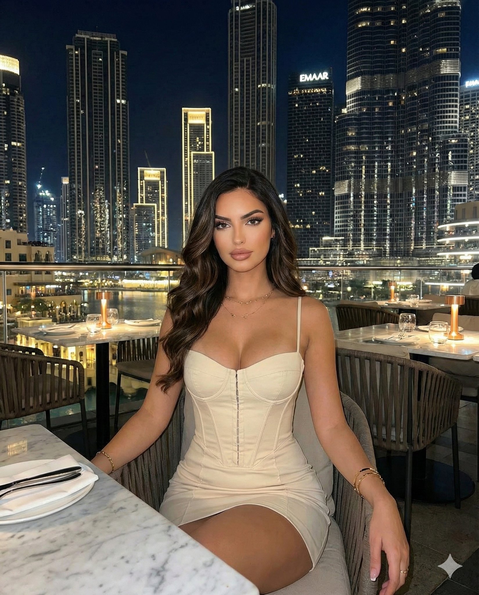 等待美食的优雅女王