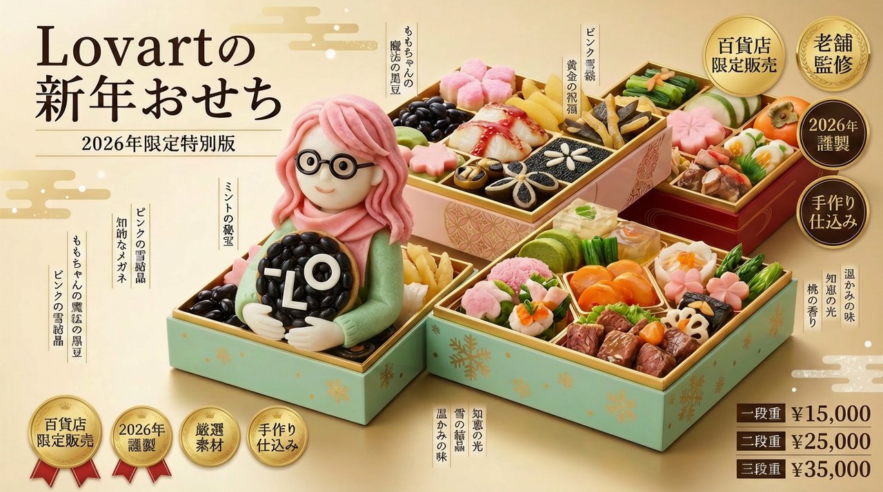 おせち料理広告ビジュアル