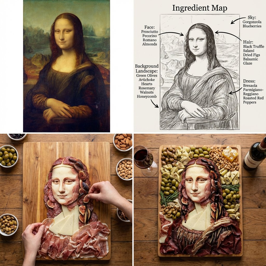 美食再创造名画