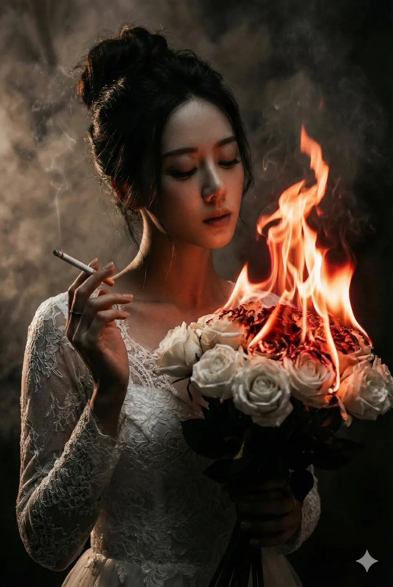 神秘新娘的黑暗浪漫肖像
