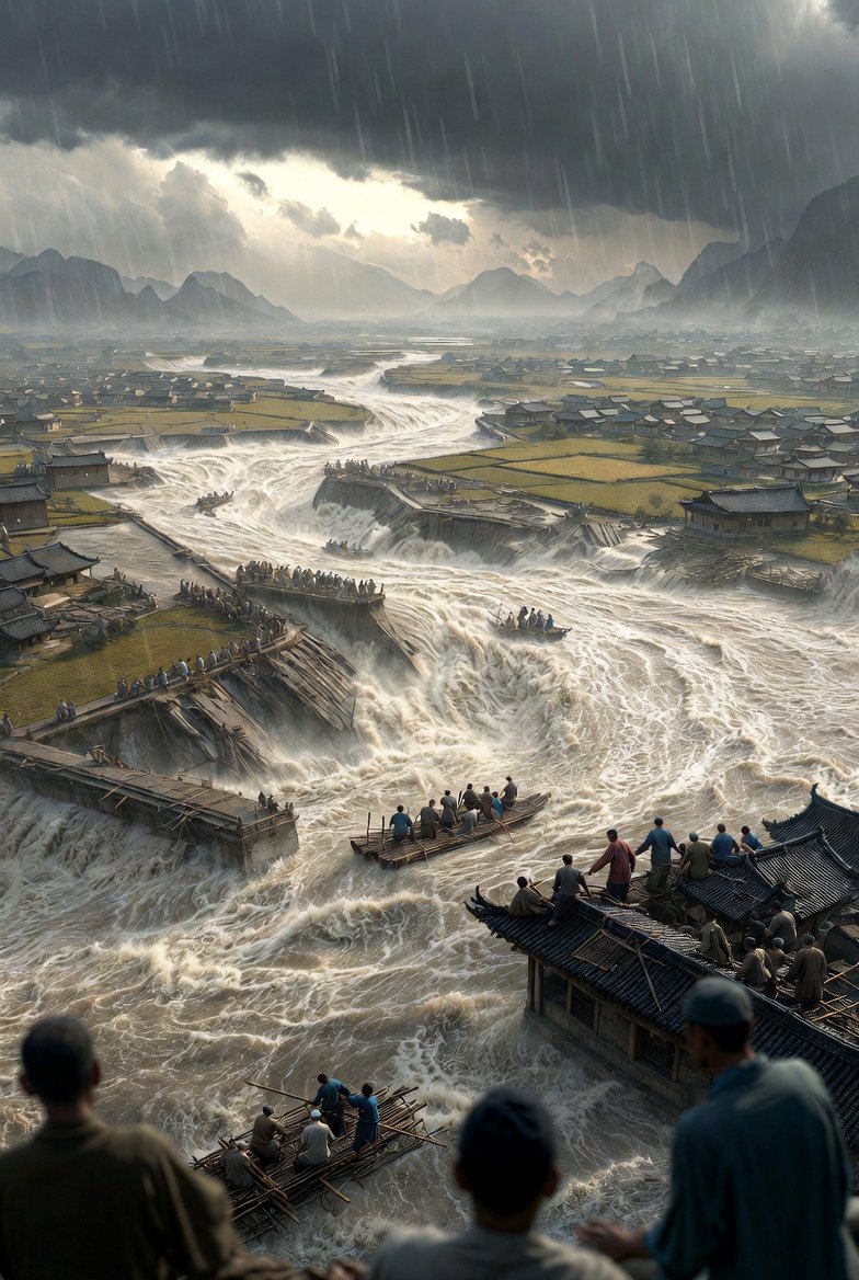 1887年黄河洪水：灾难性决口与生存