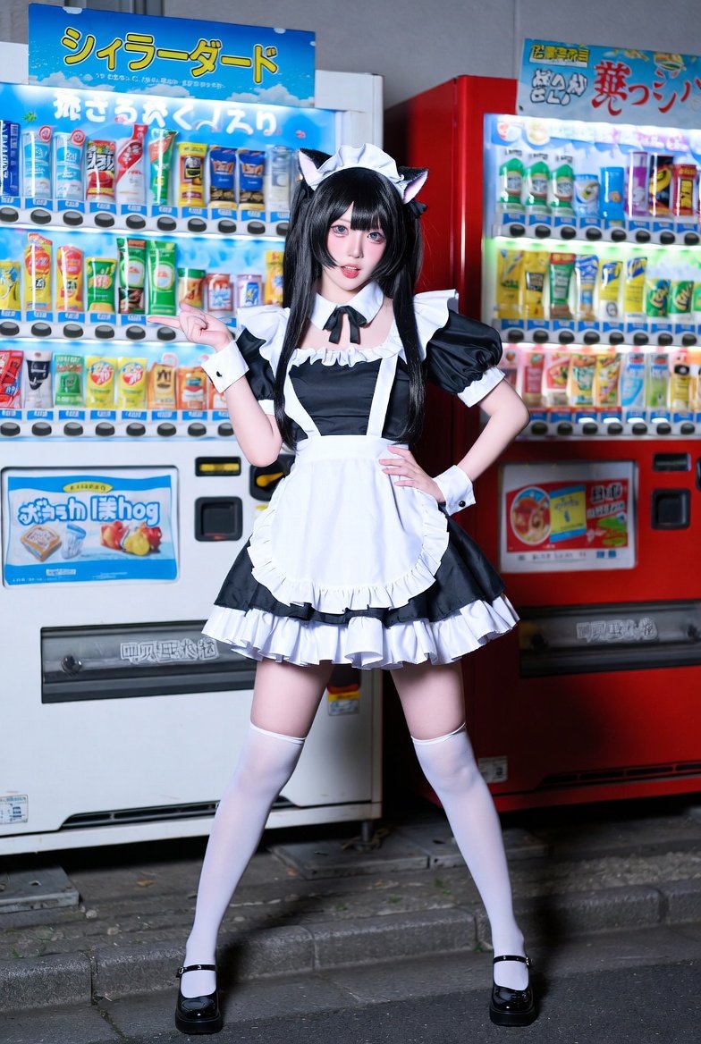 日本风格女仆cosplay
