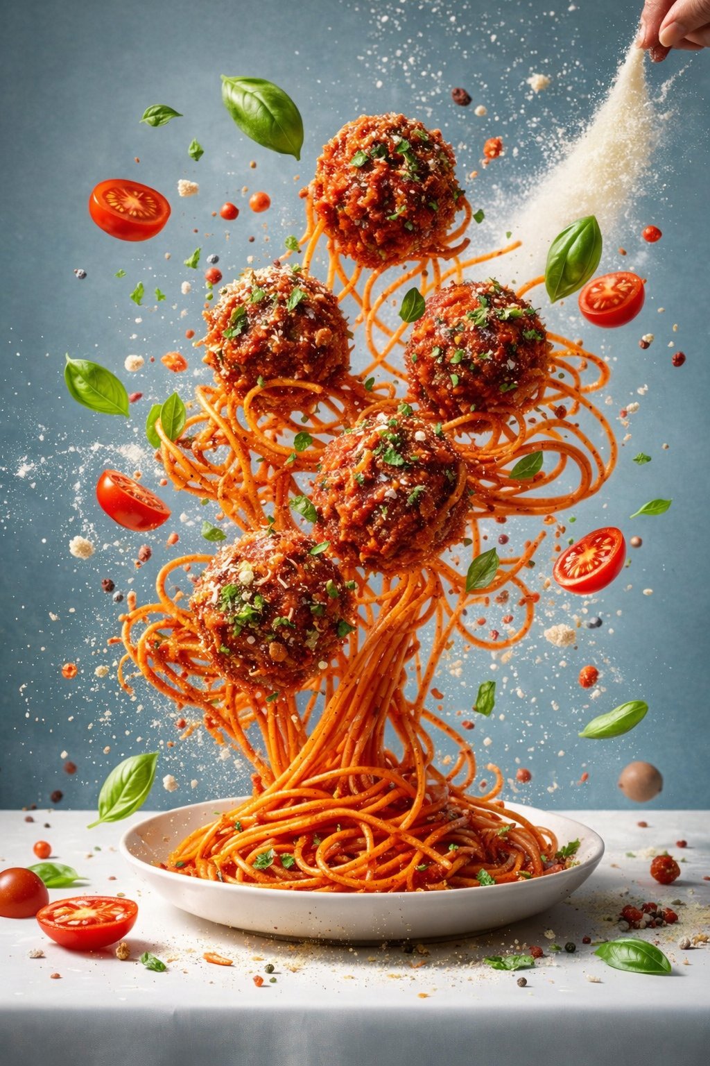超现实AI编辑美食摄影