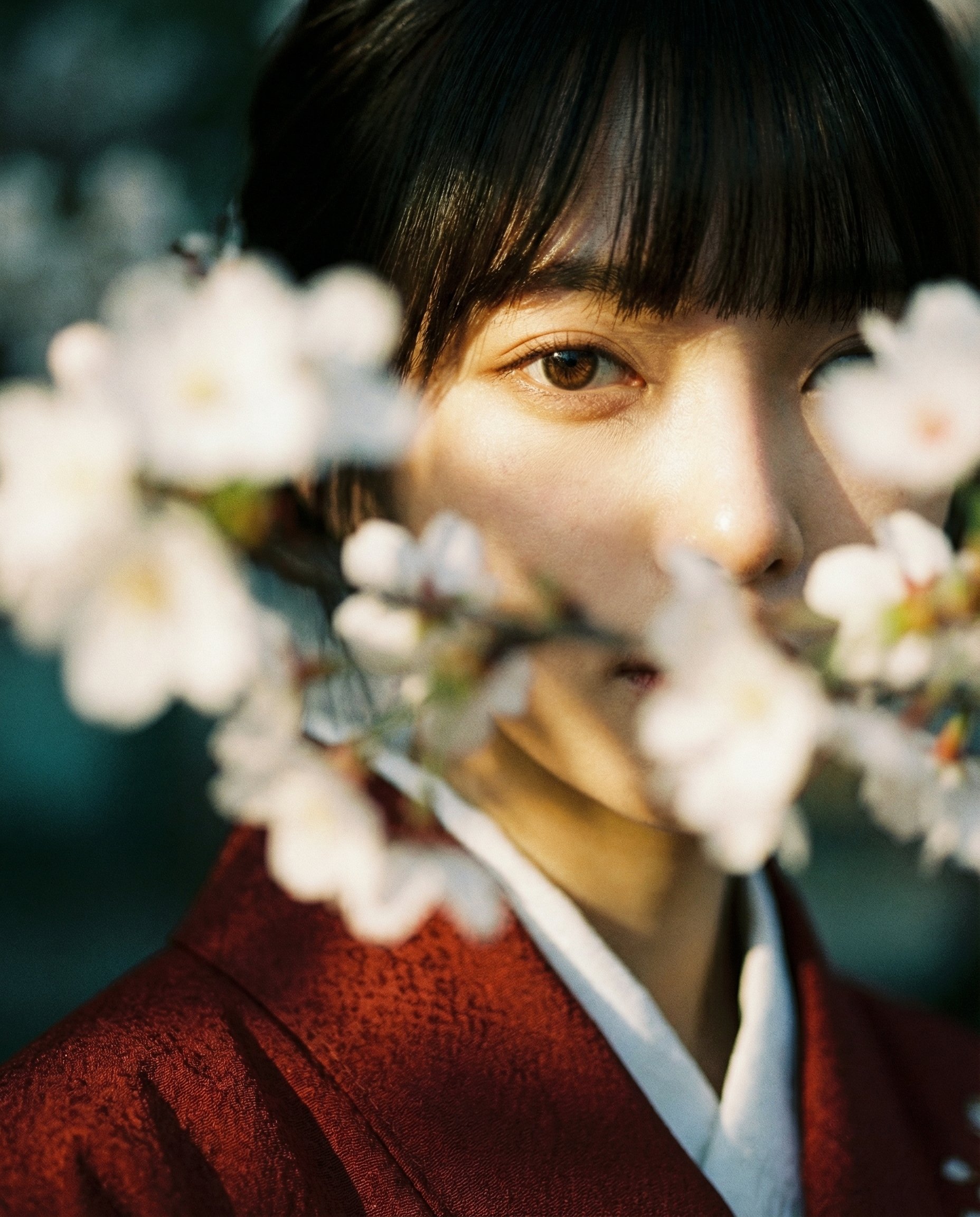 繁花缝隙中的静谧美