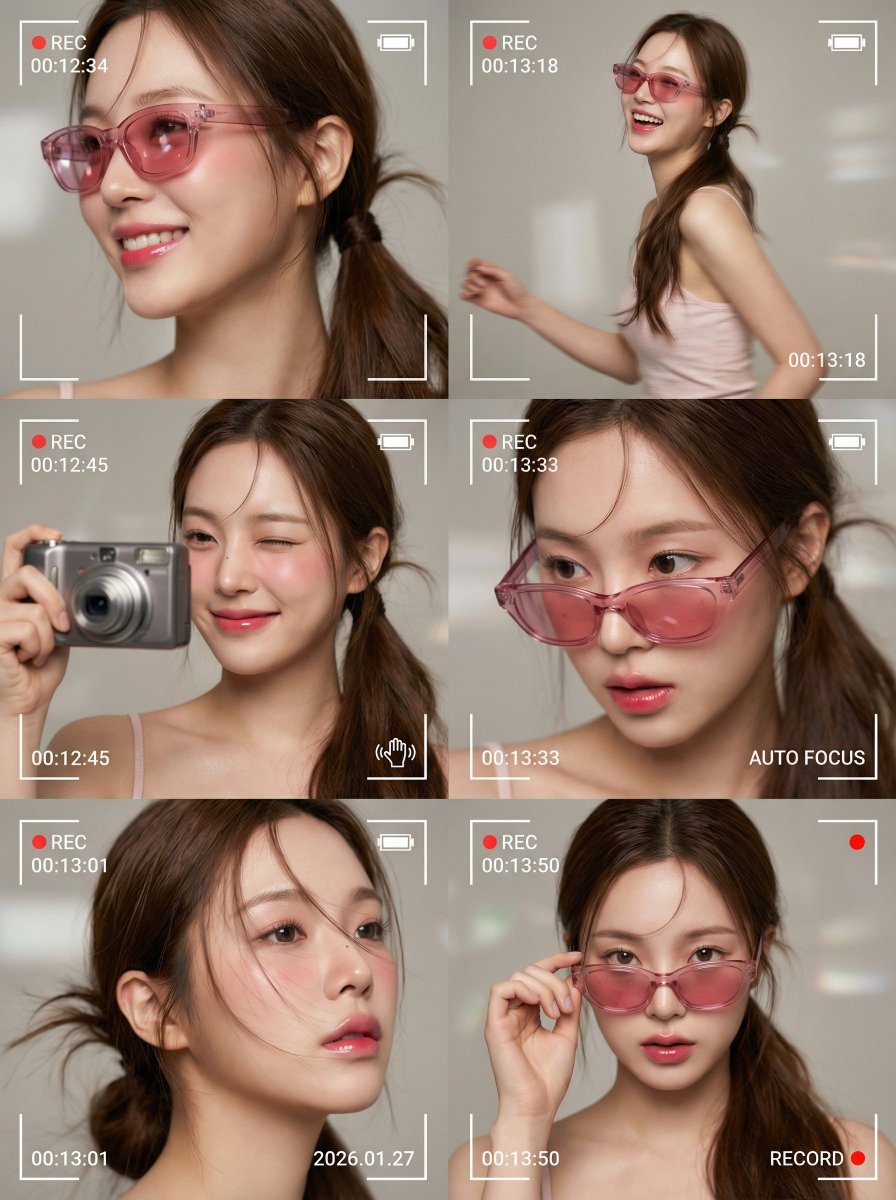 创意电影感多画面拼贴肖像