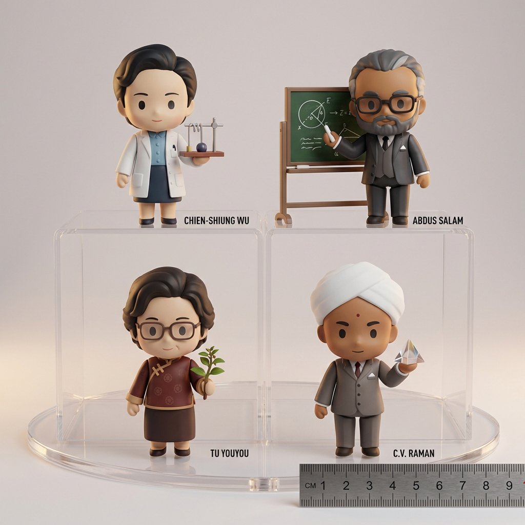 可爱玩具化的国际科学家