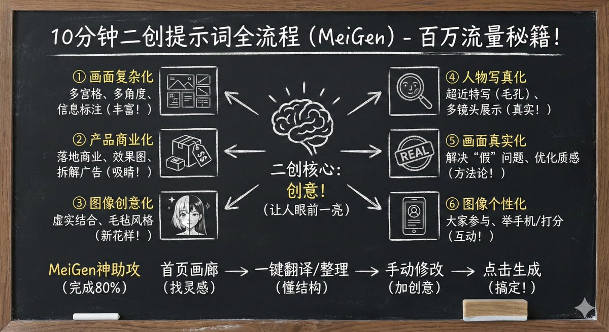 如何创作提示词：MeiGen二创全流程解析