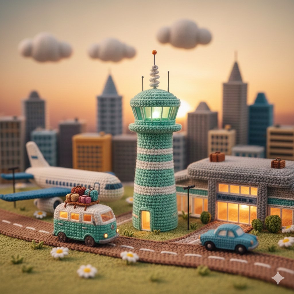 Google Gemini Nano Banana pro 3.0 + Grok Imagine Crocheted Diorama