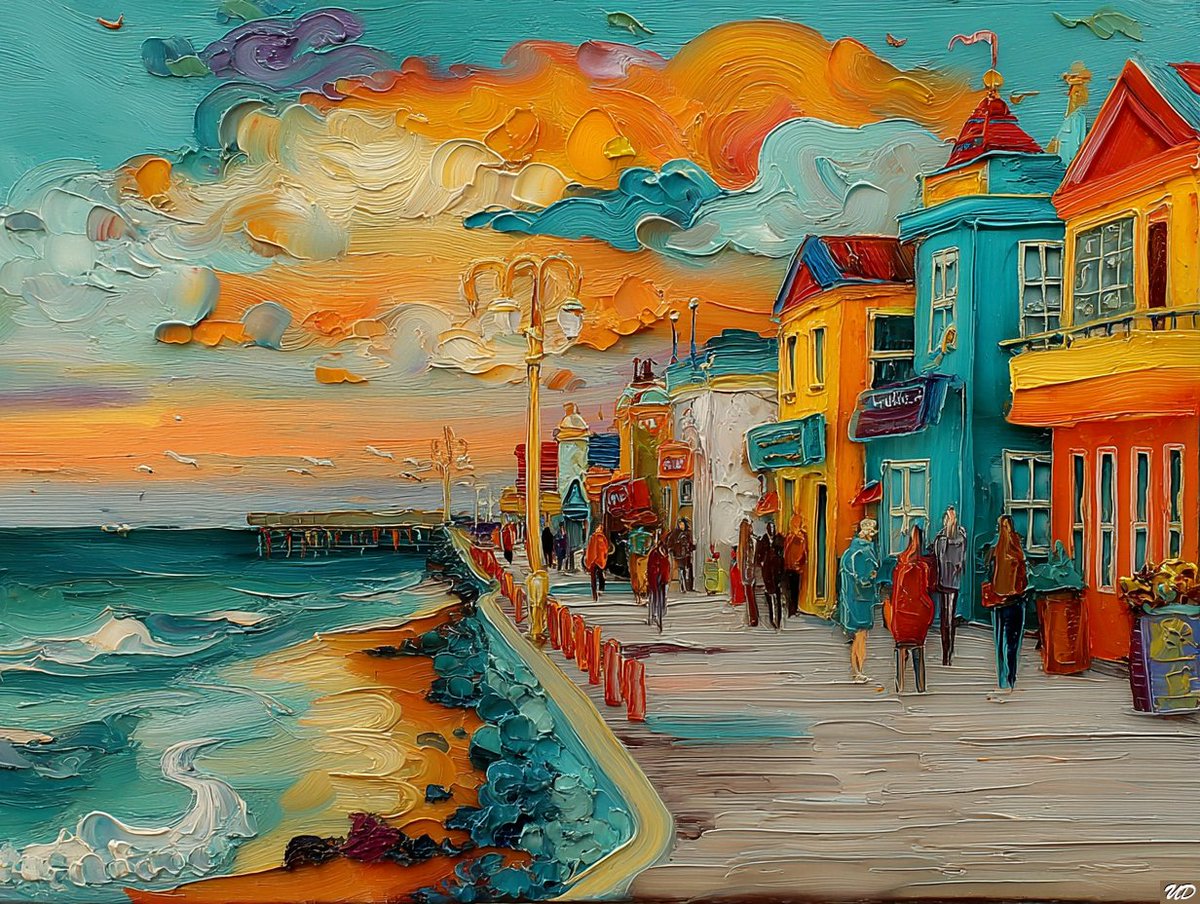 海滨夜景