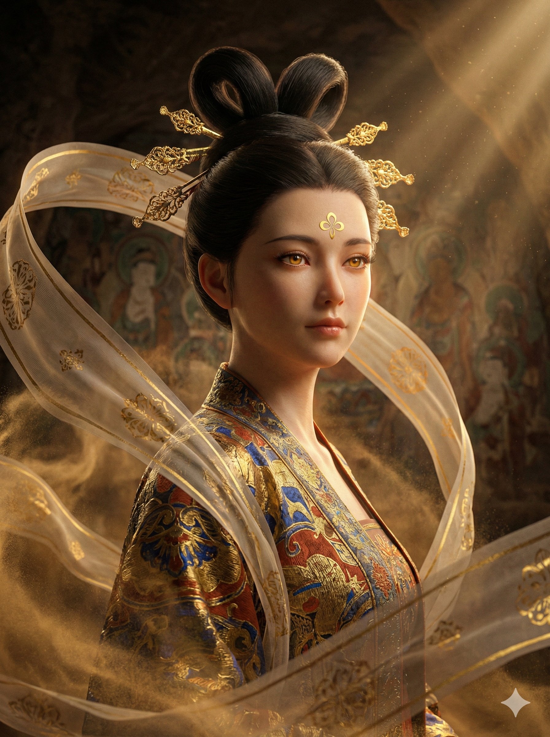 敦煌壁画岩彩美学